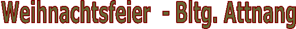 Weihnachtsfeier  - Bltg. Attnang